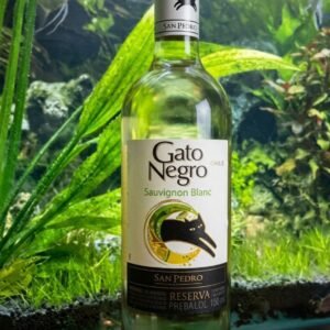 Gato Negro Blanco Botella
